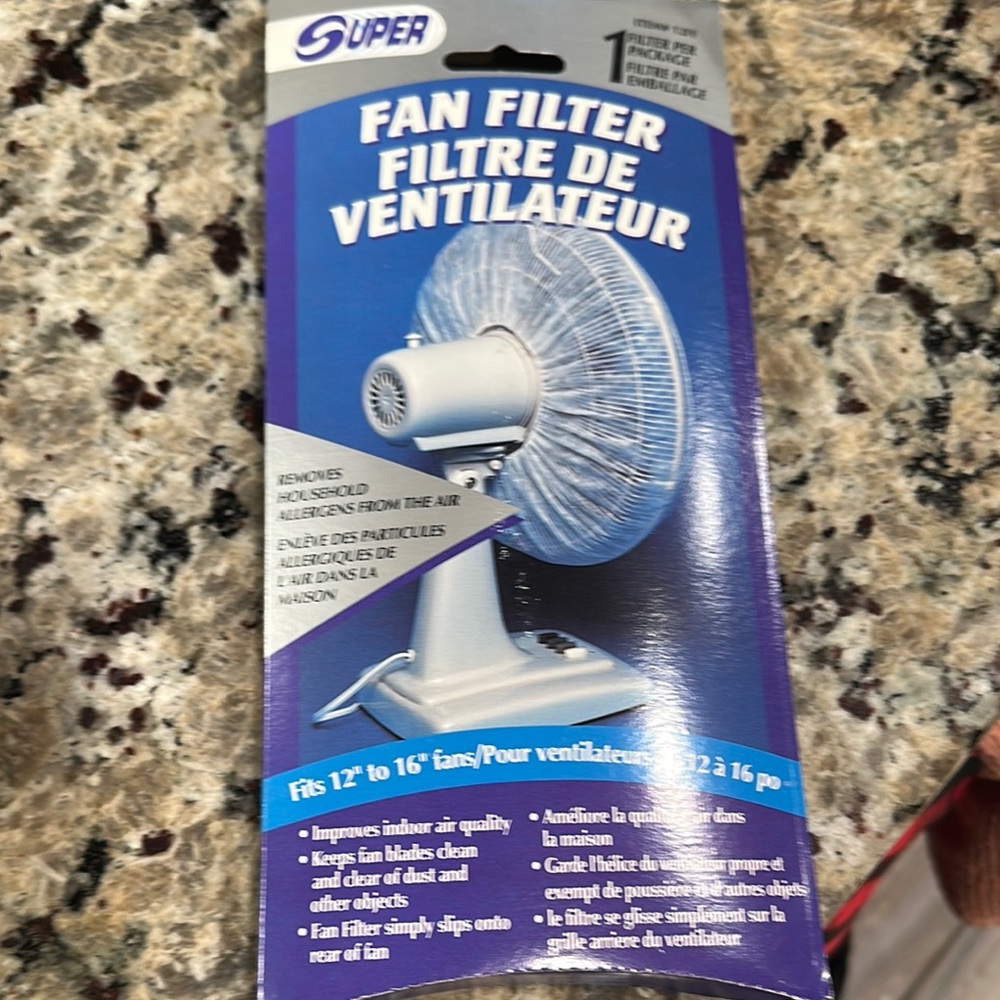 Super Fan Filter - White Ventilator Screen Cover - Set of 5